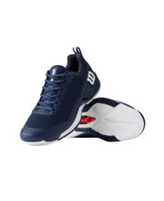 Wilson Tennis Shoes Rush Pro 4.5 Allcourt (Stability) 2025 navy blue Men's